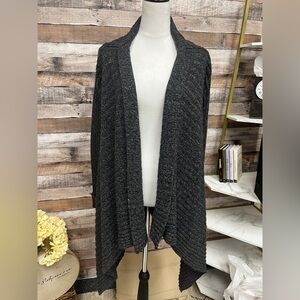 Laurie b. Charcoal Gray Mid Length Cardigan